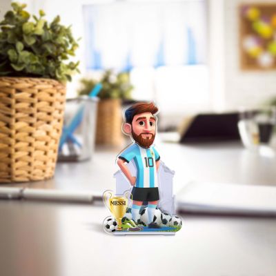 Personalized Caricature for Football Player with Shaking Head, Custom Face Photo Cutout Gift for Football Fans Solar Powered Moving Head Football Theme Return Gift Tabletop